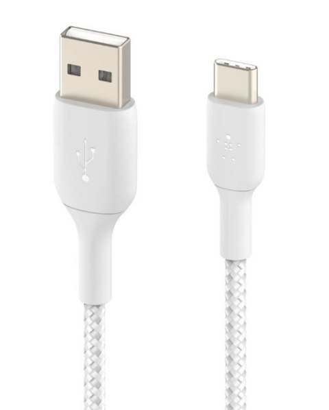 Kabel Braided USB-C USB-A 3m biały Kabel Braided USB-C USB-A 3m biały