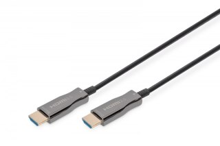 Kabel połączeniowy hybrydowy AOC HDMI 2.0 Premium HighSpeed 4K/60Hz UHD HDMI A/HDMI A M/M 30m Czarny
