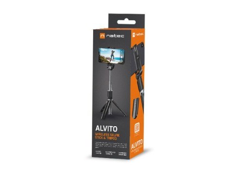 Selfie stick tripod bezprzewodowy Alvito BT 4.0 Czarny Selfie stick tripod bezprzewodowy Alvito BT 4.0 Czarny