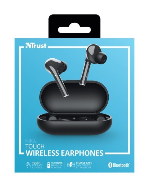 Słuchawki bezprzewodowe NIKA Touch Bluetooth czarne