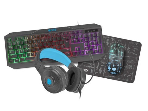 Zestaw dla graczy 4 w 1 Thunderstreak 3.0 klawiatura + mysz + słuchawki + podkładka Zestaw dla graczy 4 w 1 Thunderstreak 3.0 klawiatura + mysz + słuchawki + podkładka