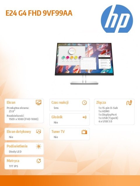 Monitor E24 G4 FHD 9VF99AA Monitor E24 G4 FHD 9VF99AA
