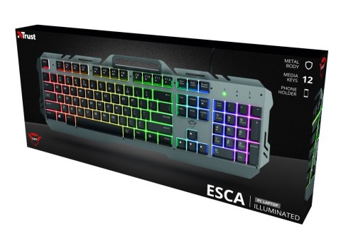 Klawiatura gamingowa przewodowa GXT 853 Esca