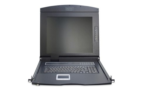Konsola 17 cali LCD z touchpad KVM 16 portów 1U klawiatura US Konsola 17 cali LCD z touchpad KVM 16 portów 1U klawiatura US