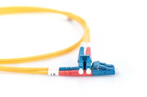 Patchcord FO Singlemode 09/125 OS2 LC-LC duplex 10m Żółty Patchcord FO Singlemode 09/125 OS2 LC-LC duplex 10m Żółty