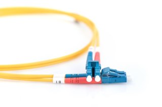 Patchcord FO Singlemode 09/125 OS2 LC-LC duplex 3m Żółty