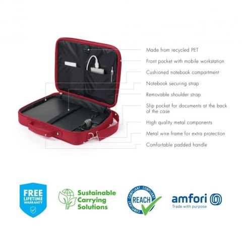 Torba na laptopa Eco Multi BASE 15-17.3 cala czerwona Torba na laptopa Eco Multi BASE 15-17.3 cala czerwona