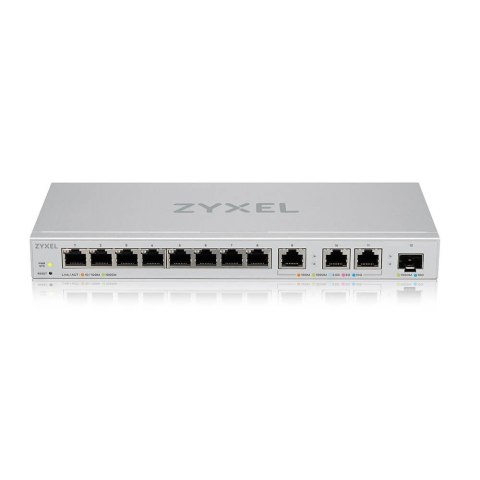 Przełącznik zarządzalny XGS1250-12, 12-Port Gigabit webmanaged Switch with 8 port 1G + 3-Port MultiGig 1/2.5/5/10G + 1-Por Przełącznik zarządzalny XGS1250-12, 12-Port Gigabit webmanaged Switch with 8 port 1G + 3-Port MultiGig 1/2.5/5/10G + 1-Por