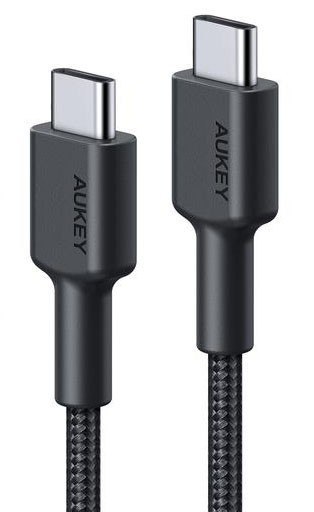 CB-CC1 OEM kabel USB-C - USB-C 1m 60W PD 3A 20V nylonowy oplot czarny CB-CC1 OEM kabel USB-C - USB-C 1m 60W PD 3A 20V nylonowy oplot czarny