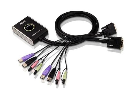 Rozdzielacz 2-Port USB DVI/Audio Cable KVM Rozdzielacz 2-Port USB DVI/Audio Cable KVM