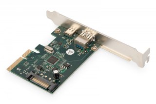 Karta rozszerzeń (Kontroler) USB 3.1 PCI Express USB A/ Typ C 3.1 Gen.2 10Gbps Chipset: ASM1142