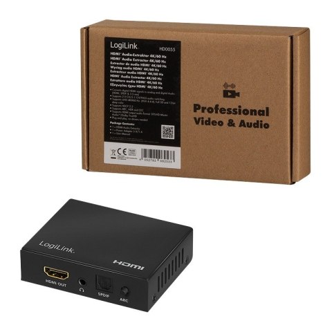 Rozdzielacz audio 2CH/ 5.1CH, 4K/60Hz Rozdzielacz audio 2CH/ 5.1CH, 4K/60Hz