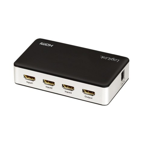Switch 3x1 HDMI, 4K 30Hz, z pilotem Switch 3x1 HDMI, 4K 30Hz, z pilotem