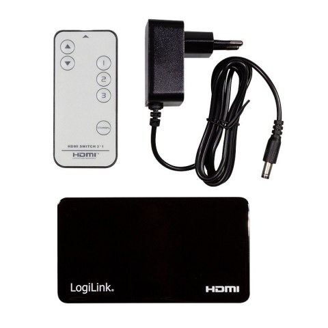 Switch 3x1 HDMI, 4K 30Hz, z pilotem Switch 3x1 HDMI, 4K 30Hz, z pilotem