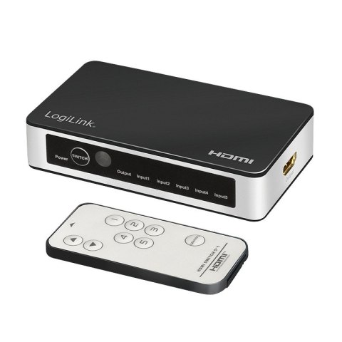 Switch 5x1 HDMI, 4K 60Hz, z pilotem Switch 5x1 HDMI, 4K 60Hz, z pilotem