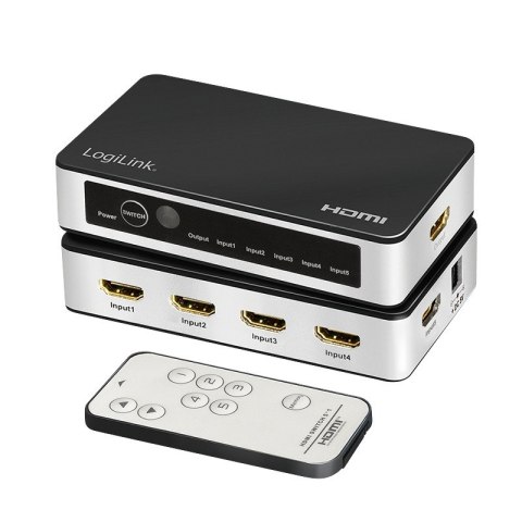 Switch 5x1 HDMI, 4K 60Hz, z pilotem Switch 5x1 HDMI, 4K 60Hz, z pilotem