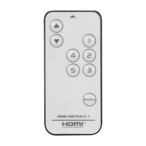 Switch 5x1 HDMI, 4K 60Hz, z pilotem Switch 5x1 HDMI, 4K 60Hz, z pilotem