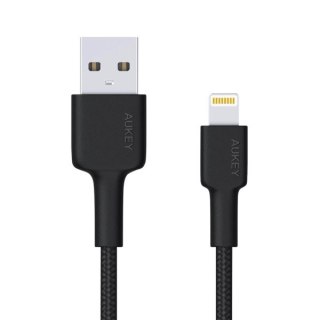 CB-AL05 kabel Lightning - USB-A 2m MFi Apple nylonowy oplot czarny