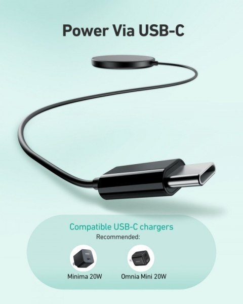 LC-A1 Black ładowarka bezprzewodowa MagSafe Qi 15W USB C LC-A1 Black ładowarka bezprzewodowa MagSafe Qi 15W USB C