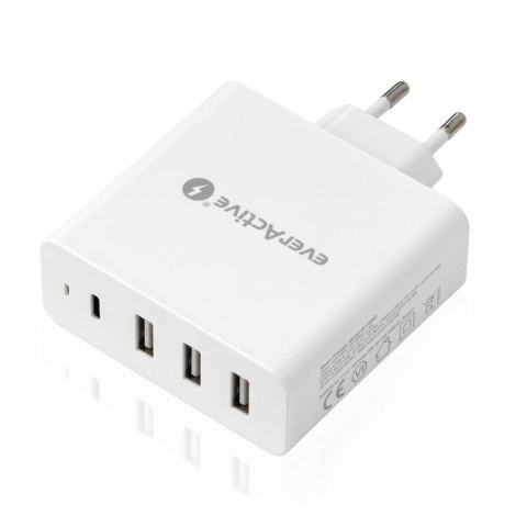 Ładowarka sieciowa 3xUSB, USB-C PD 60,5W, szybkie ładowanie Ładowarka sieciowa 3xUSB, USB-C PD 60,5W, szybkie ładowanie