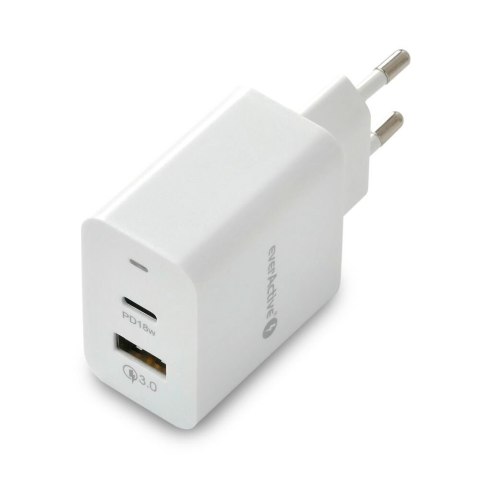 Ładowarka sieciowa USB QC3.0, 18W, szybkie ładowanie Ładowarka sieciowa USB QC3.0, 18W, szybkie ładowanie