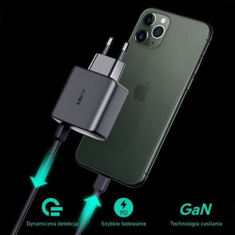 PA-B4 Omnia GaN ładowarka sieciowa 2xUSB C Power Delivery 3.0 65W 6A PA-B4 Omnia GaN ładowarka sieciowa 2xUSB C Power Delivery 3.0 65W 6A