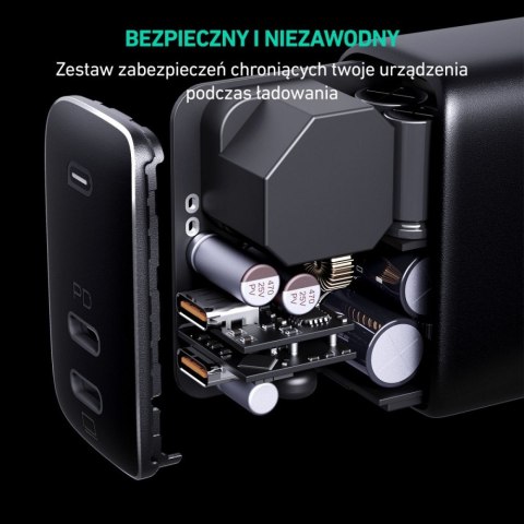 PA-B4 Omnia GaN ładowarka sieciowa 2xUSB C Power Delivery 3.0 65W 6A PA-B4 Omnia GaN ładowarka sieciowa 2xUSB C Power Delivery 3.0 65W 6A