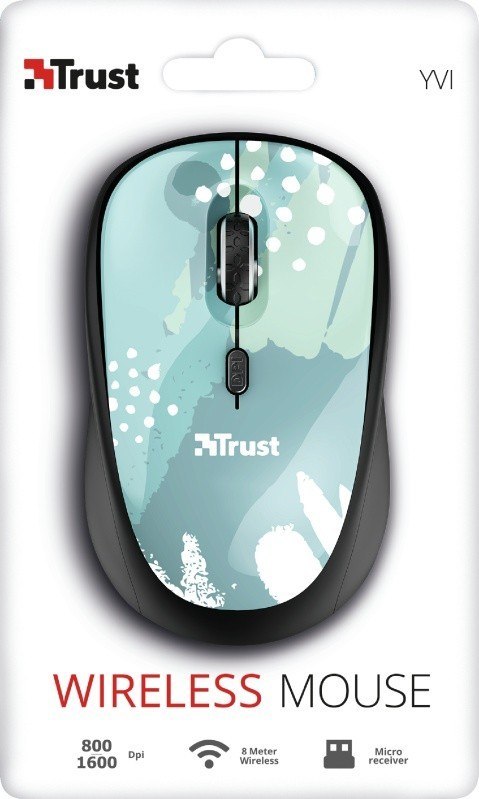 YVI WIRELESS BLUE BRUSH mysz komputerowa YVI WIRELESS BLUE BRUSH mysz komputerowa