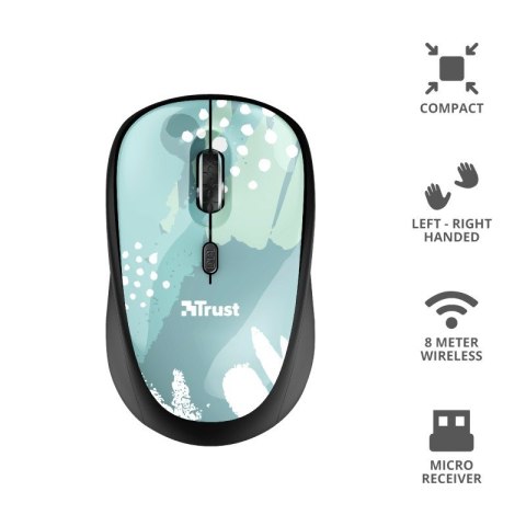 YVI WIRELESS BLUE BRUSH mysz komputerowa YVI WIRELESS BLUE BRUSH mysz komputerowa