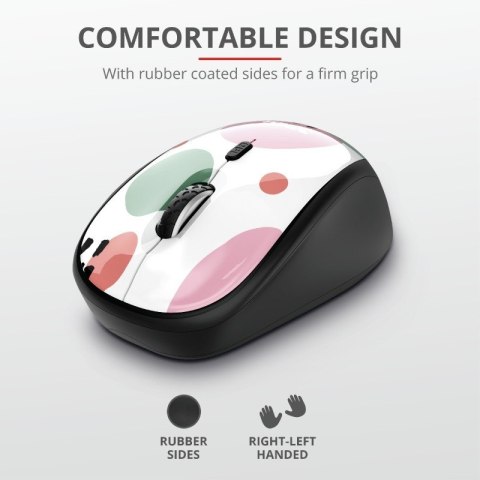 YVI WIRELESS PINK CIRCL ES mysz komputerowa YVI WIRELESS PINK CIRCL ES mysz komputerowa