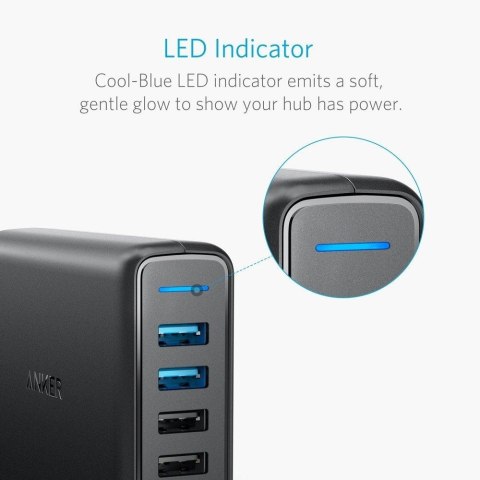 Ładowarka sieciowa PowerPort czarna Ładowarka sieciowa PowerPort czarna