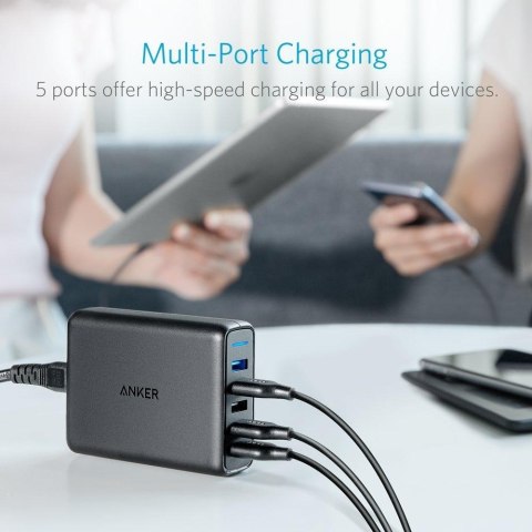 Ładowarka sieciowa PowerPort czarna Ładowarka sieciowa PowerPort czarna