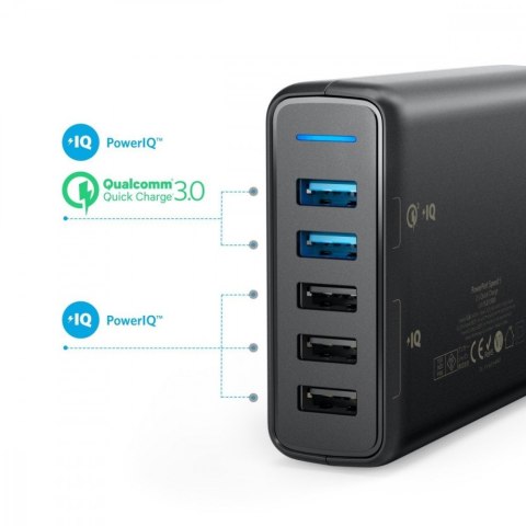 Ładowarka sieciowa PowerPort czarna Ładowarka sieciowa PowerPort czarna