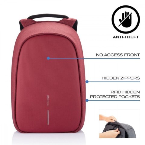 Plecak antykradzieżowy BOBBY HERO SMALL RED Plecak antykradzieżowy BOBBY HERO SMALL RED