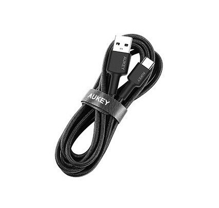 CB-CA2 OEM kabel USB-C - USB-A 2m 60W PD 3A 20V FCP AFC nylonowy oplot czarny CB-CA2 OEM kabel USB-C - USB-A 2m 60W PD 3A 20V FCP AFC nylonowy oplot czarny