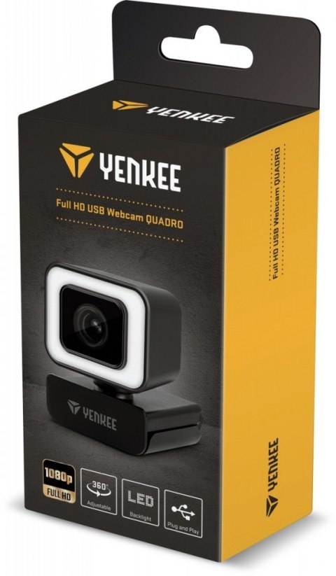 Kamera Internetowa YWC 200 Full HD Plug@Play QUADRO oświetlenie LED Kamera Internetowa YWC 200 Full HD Plug@Play QUADRO oświetlenie LED