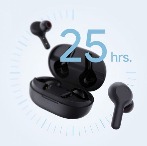EP-T25 True Wireless Słuchawki Bluetooth 5.0 | wodoodporne IPX5 | dotykowe | 20h | A2DP | AVRCP | HFP | AAC EP-T25 True Wireless Słuchawki Bluetooth 5.0 | wodoodporne IPX5 | dotykowe | 20h | A2DP | AVRCP | HFP | AAC