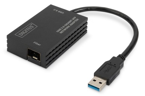 Karta sieciowa przewodowa USB 3.0 A do RJ45 Gigabit SFP Ethernet 1 Gbps Fiber Chipset RTL8153