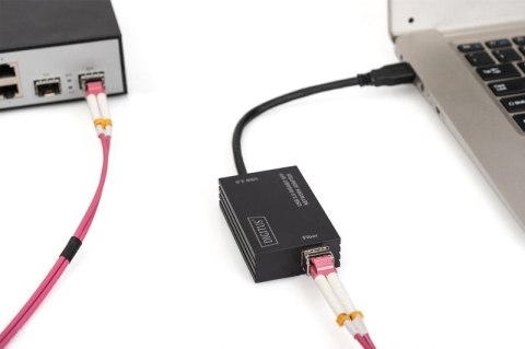 Karta sieciowa przewodowa USB 3.0 A do RJ45 Gigabit SFP Ethernet 1 Gbps Fiber Chipset RTL8153