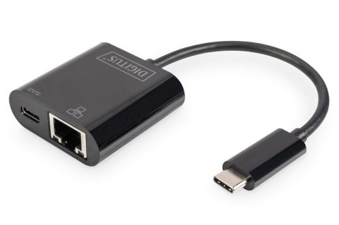 Karta sieciowa przewodowa USB 3.0 Typ C do RJ45 Gigabit Ethernet oraz 1xUSB Typ C z PD 2.0 Karta sieciowa przewodowa USB 3.0 Typ C do RJ45 Gigabit Ethernet oraz 1xUSB Typ C z PD 2.0