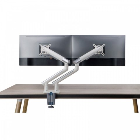 Uchwyt biurkowy gazwoy do 2 monitorów LED/LCD 17-32" L-20GD 2-9kg 2xUSB 3.0 Premium Aluminiowy Uchwyt biurkowy gazwoy do 2 monitorów LED/LCD 17-32" L-20GD 2-9kg 2xUSB 3.0 Premium Aluminiowy