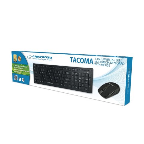 Zestaw bezprzewodowy klawiatura z myszką Tacoma