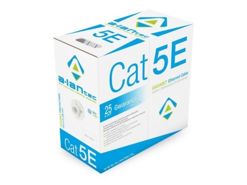Kabel U/UTP kat.5E Eca 24AWG LSOH 305m - 25 lat gwarancji Kabel U/UTP kat.5E Eca 24AWG LSOH 305m - 25 lat gwarancji