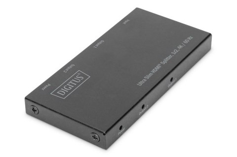 Rozdzielacz (Splitter) Ultra Slim HDMI 1x2 4K 60Hz 3D HDR HDCP 2.2 18 Gbps Micro USB Rozdzielacz (Splitter) Ultra Slim HDMI 1x2 4K 60Hz 3D HDR HDCP 2.2 18 Gbps Micro USB