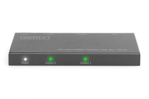 Rozdzielacz (Splitter) Ultra Slim HDMI 1x2 4K 60Hz 3D HDR HDCP 2.2 18 Gbps Micro USB Rozdzielacz (Splitter) Ultra Slim HDMI 1x2 4K 60Hz 3D HDR HDCP 2.2 18 Gbps Micro USB