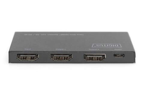 Rozdzielacz (Splitter) Ultra Slim HDMI 1x2 4K 60Hz 3D HDR HDCP 2.2 18 Gbps Micro USB Rozdzielacz (Splitter) Ultra Slim HDMI 1x2 4K 60Hz 3D HDR HDCP 2.2 18 Gbps Micro USB
