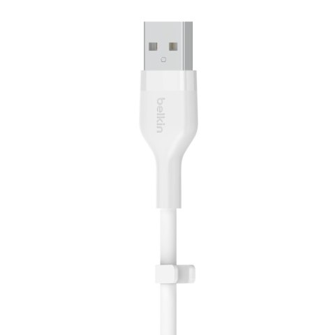 Kabel BoostCharge USB-A do USB-C silikonowy 2m, biały Kabel BoostCharge USB-A do USB-C silikonowy 2m, biały