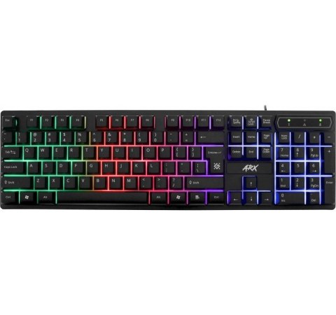 Klawiatura gamingowa ARX GK-196L przewodowa podświetlenie LED Klawiatura gamingowa ARX GK-196L przewodowa podświetlenie LED