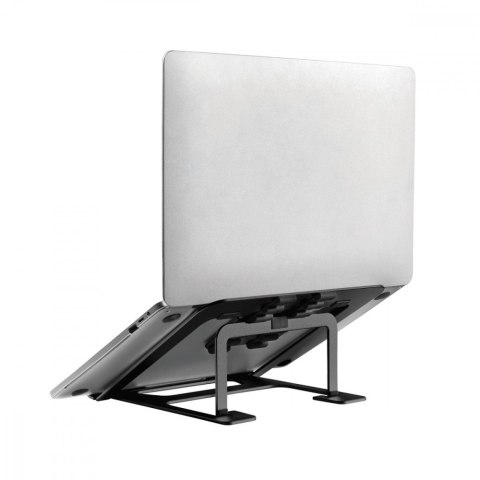 Podstawka pod laptopa Ergo Office ER-416B aluminiowa, czarna Podstawka pod laptopa Ergo Office ER-416B aluminiowa, czarna