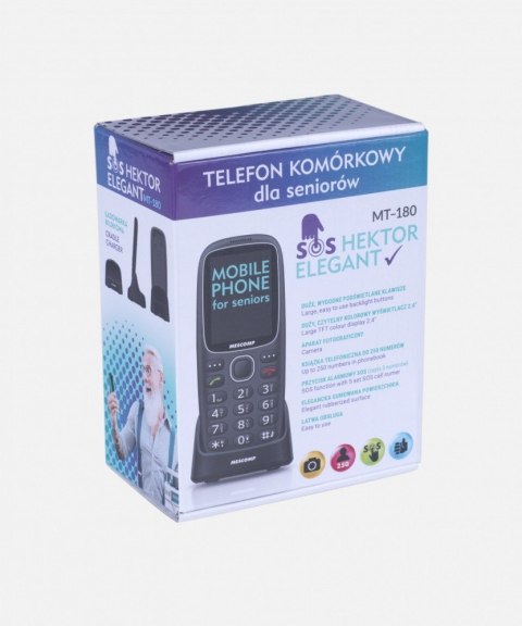 Telefon dla seniora Mescomp MT-180 Hektor Telefon dla seniora Mescomp MT-180 Hektor